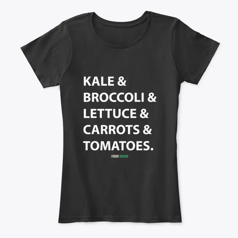 Kale and Broccoli and Lettuce and carrot