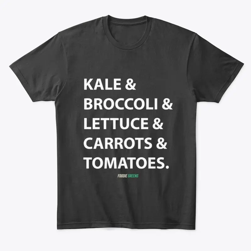 Kale and Broccoli and Lettuce and carrot